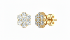 Contemporary Blossom Studs Earrings