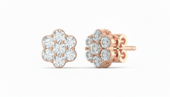 Minimalist Flower Shape Studs  Earrings