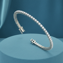 Braided Wrap Diamond Tennis Bracelet