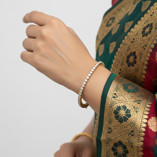 Classic Round Cut Diamond Tennis Bracelet