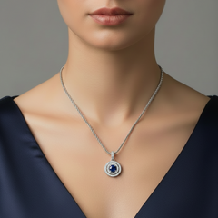 Sapphire Double Halo