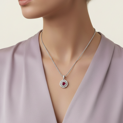 Ruby Double Halo