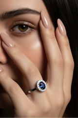 Natural Sapphire & Dia