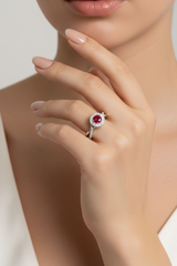 Round Ruby Ring