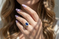 Oval Shape Sapphire Ring
