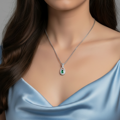 Pear Shape Emerald Pendant