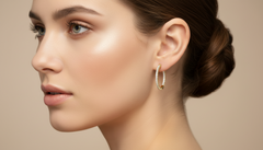 Everyday Diamond Hoop Earrings