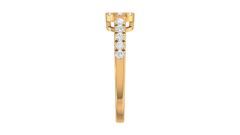 Linear Triple Stone Art Deco