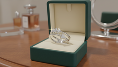 Arrowhead & Crown Style Open Accent Ring