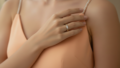 Marquise Shape Two-Tone Fashion Ring