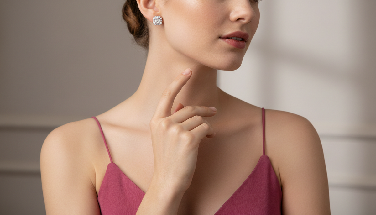 Diamond Illusion Cushion Cut Stud Earrings