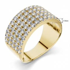 Five-Row Natural Diamond