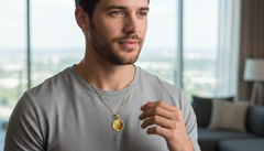 Hip Hop Style Iced Out Reverse Flash Symbol Pendant For Men