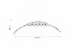 Beaded Chain Diamond Bangle
