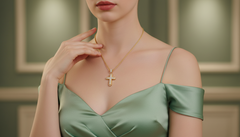 Hip Hop Style Large Iced Out Cross Pendant