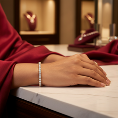 Solitaire Diamond Tennis Bracelet
