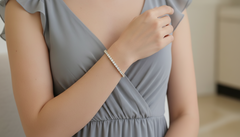 Classic Round Diamond Line Bracelet