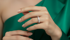 Seven Stone Silver Ring Band