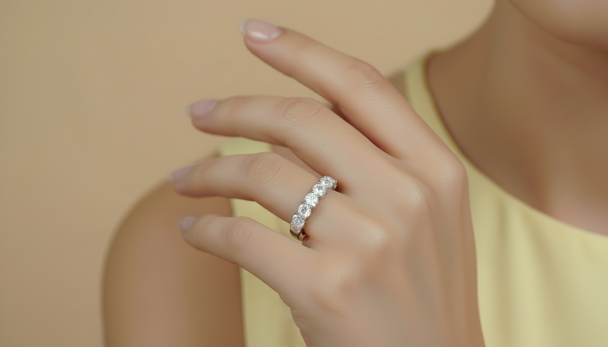 Geometric Charm Diamond Ring