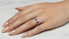 Sapphire Seven Stone