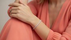 Secure Box Clasp Round Diamond Tennis Bracelet