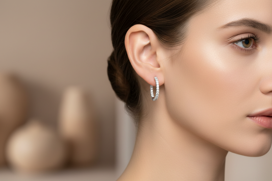 Timeless Eternity Diamond Hoops