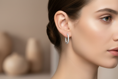 Timeless Eternity Diamond Hoops