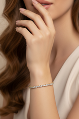 Classic Round Cut Diamond Tennis Bracelet