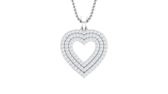 Three-Tier Diamond Heart