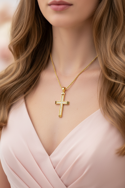 Elegant Diamond Cross