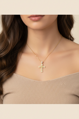Iced Out Cuban Link Cross