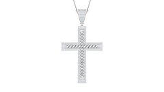 Iced Out Cuban Link Cross
