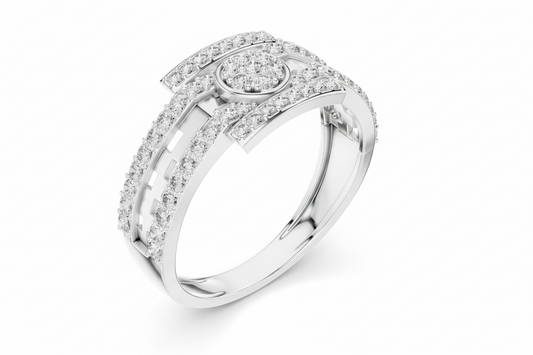 Interlocking Circle & Bar Diamond