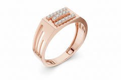 Triple Row Diamond Bar