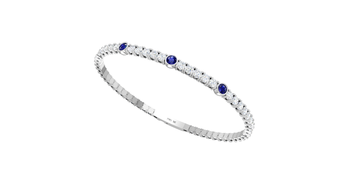 Minimalist Sapphire Accent