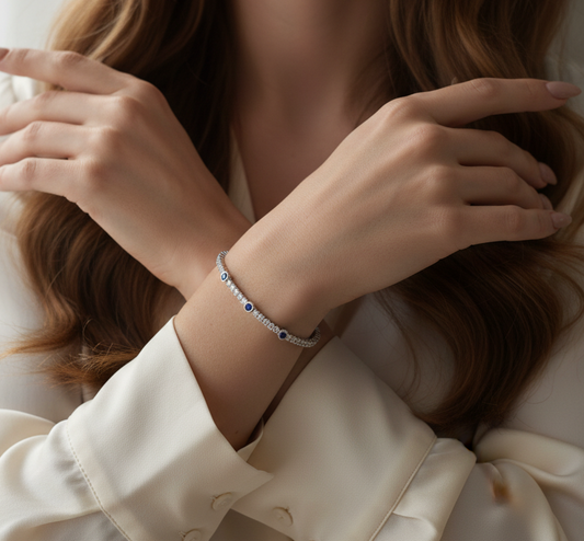 Minimalist Sapphire Accent