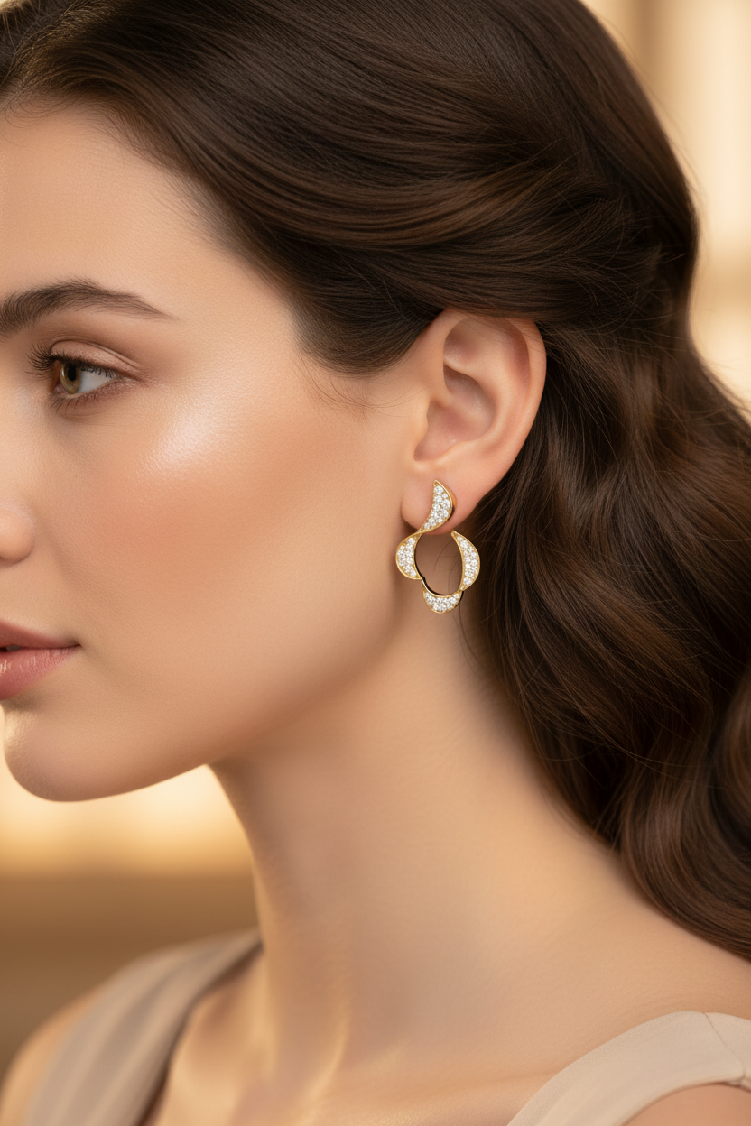 Elegant Wave-Shaped