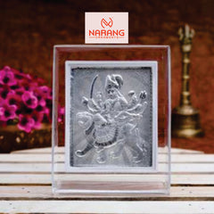 Ambe Ma Frame - 999 Pure silver , 3.5 x 4.5 Inch