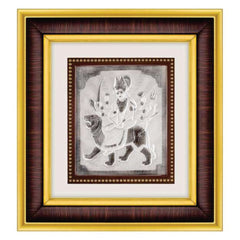 Ambe Maa Frame - 999 Pure silver , 10 x 11 Inch