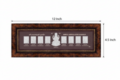 Shree Ashtalaxmi Frame - 999 Pure silver , 4.5 x 12 Inch