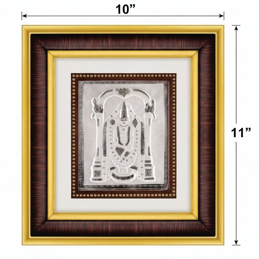 Balaji Frame - 999 Pure silver , 10 x 11 Inch