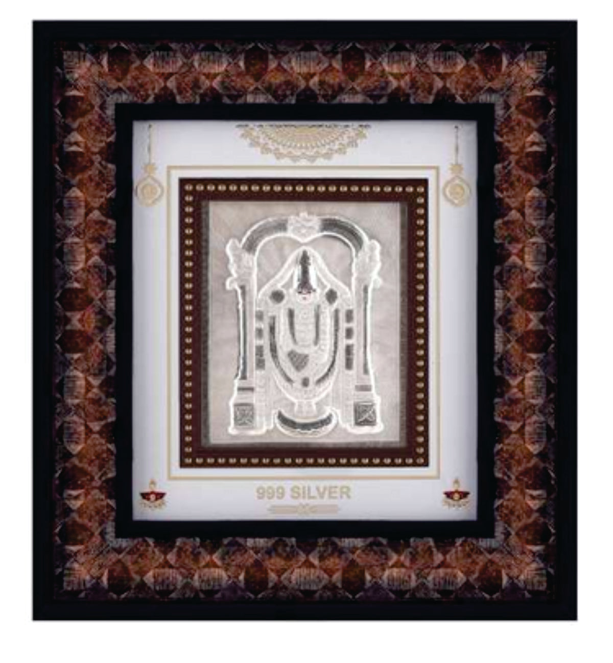 Balaji Frame - 999 Pure silver , 9 x 10 Inch