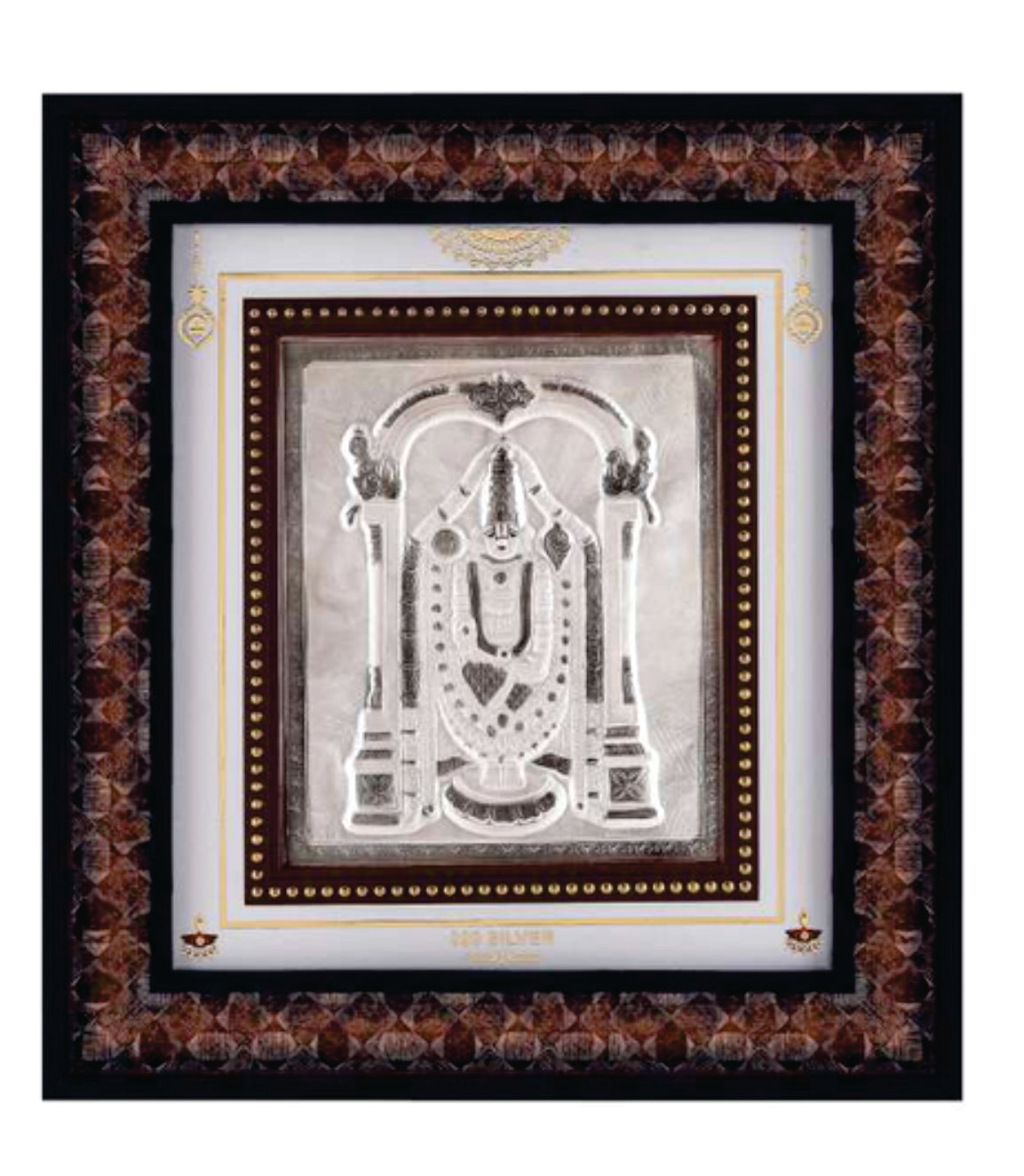 Balaji Frame - 999 Pure silver , 10 x 11 Inch