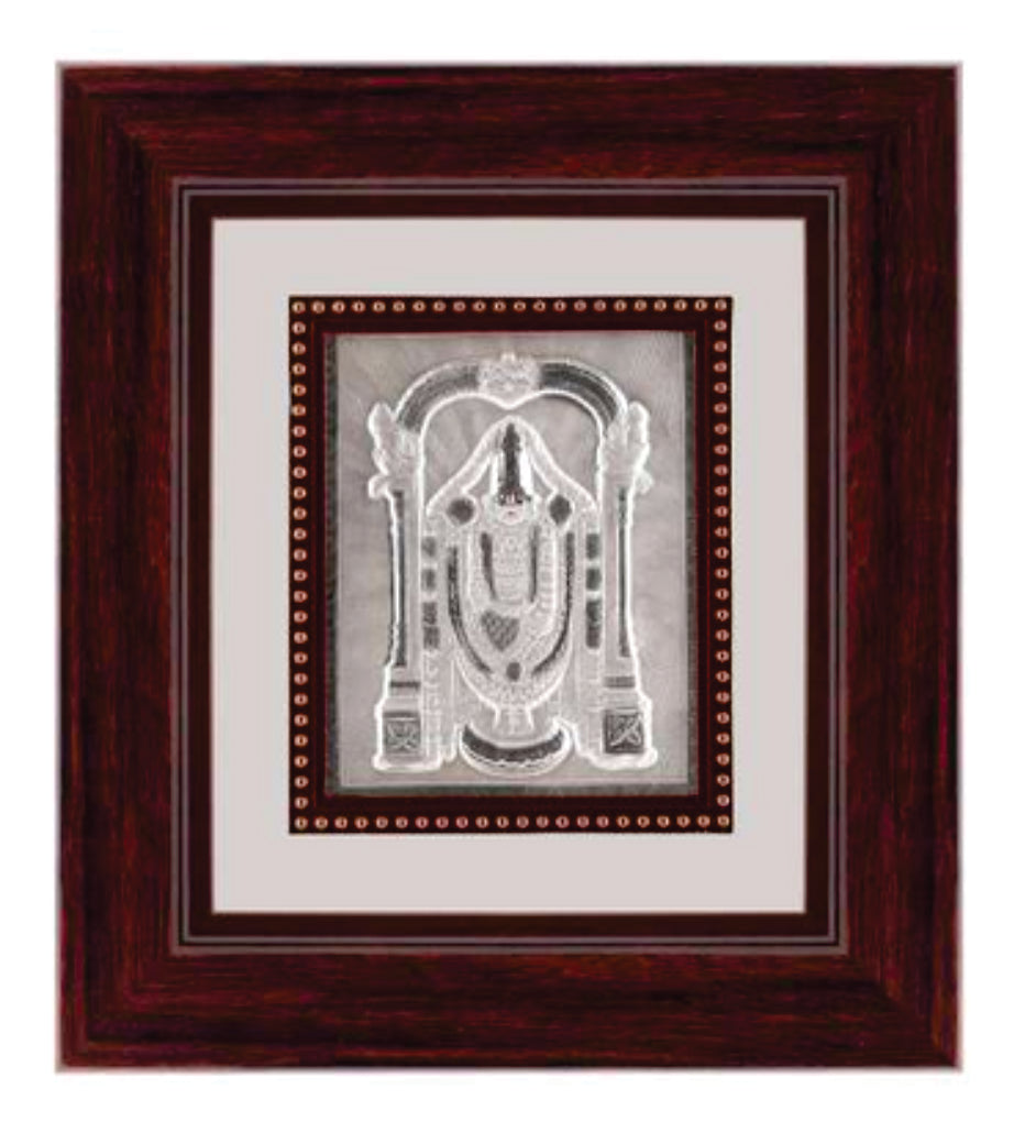 Balaji Frame - 999 Pure silver , 9 x 10 Inch