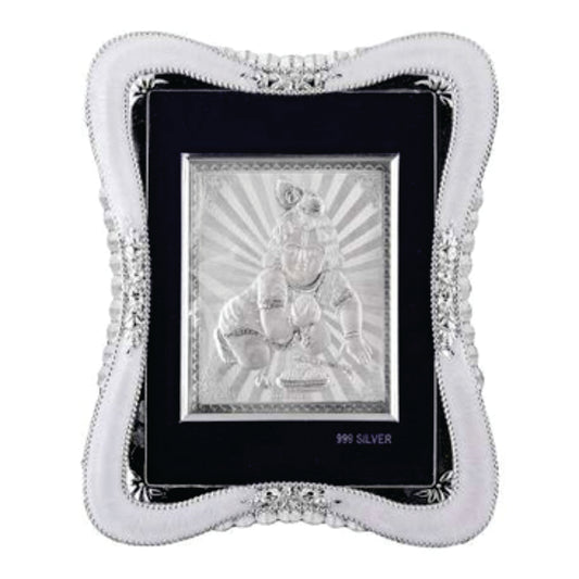Bal Gopal Frame - 999 Pure silver , 7 x 9 Inch