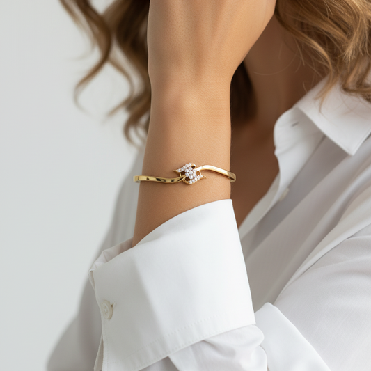 Unique Gold Wavy