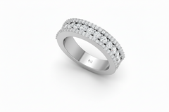 Dazzling Diamond Wedding Band Ring