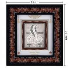Goga Maharaj Frame - 999 Pure silver , 9 x 10 Inch