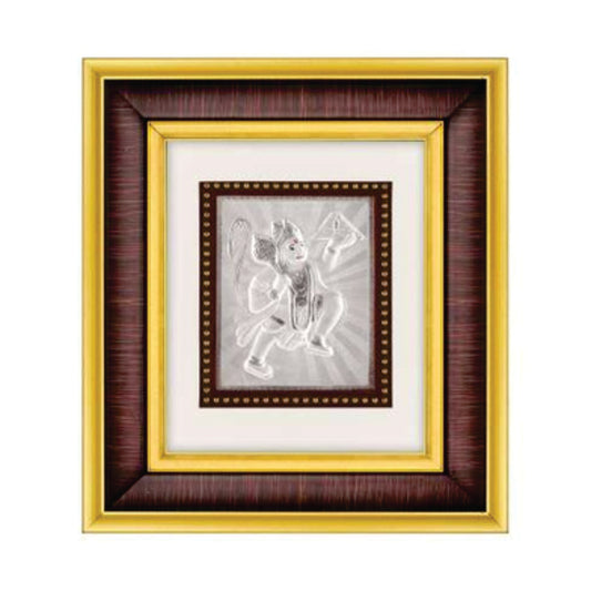 Hanumanji Frame - 999 Pure silver , 7 x 8 Inch