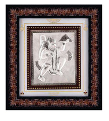 Hanumanji Frame - 999 Pure silver , 10 x 11 Inch